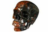 Realistic Polished Mahogany Obsidian Skull - Mexico #151216-2